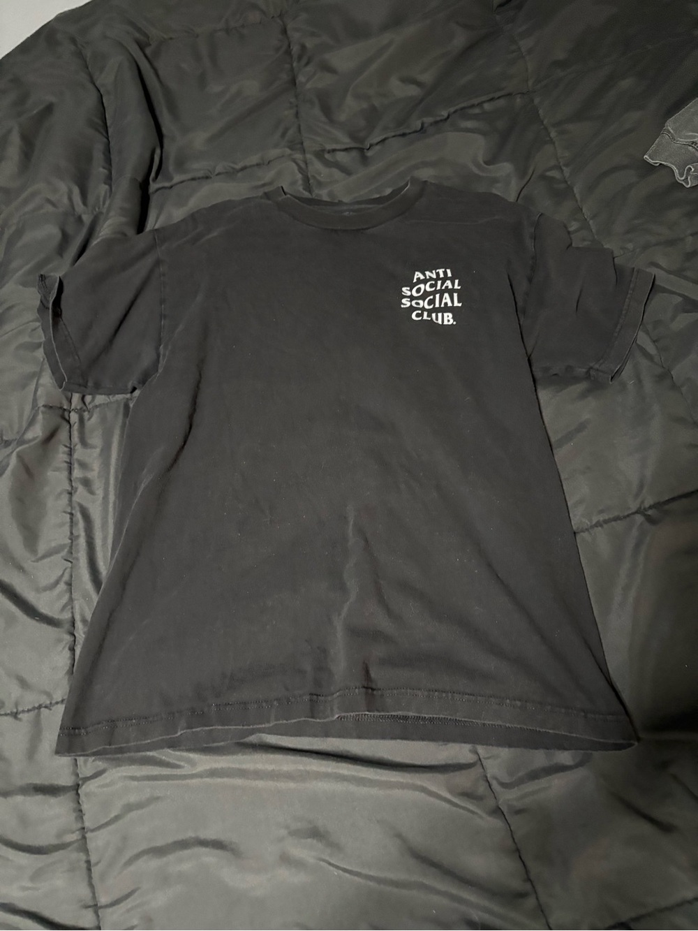 Anti Social Social Club Black Graphic Chest Tee